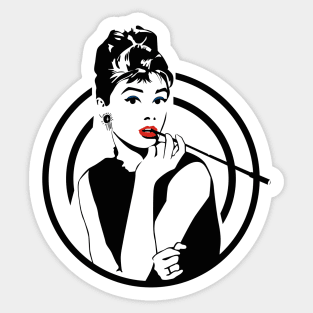 Audrey Hepburn Sticker